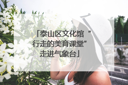泰山区文化馆“行走的美育课堂”走进气象台