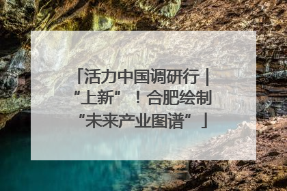 活力中国调研行｜“上新”！合肥绘制“未来产业图谱”