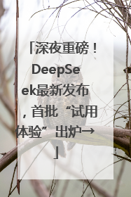 深夜重磅！DeepSeek最新发布，首批“试用体验”出炉→