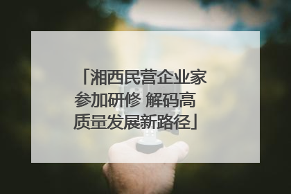 湘西民营企业家参加研修 解码高质量发展新路径
