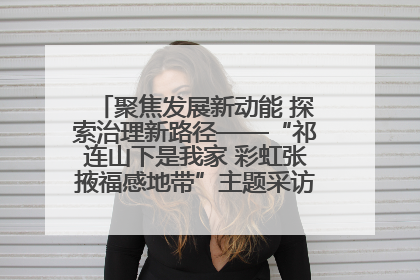 聚焦发展新动能 探索治理新路径——“祁连山下是我家 彩虹张掖福感地带”主题采访活动走进山丹