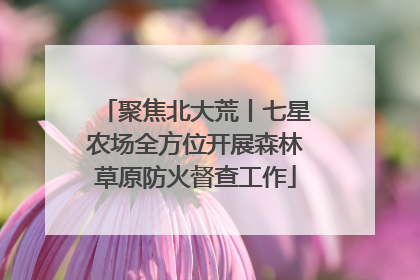 聚焦北大荒丨七星农场全方位开展森林草原防火督查工作