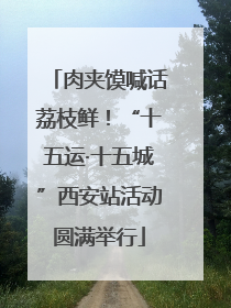 肉夹馍喊话荔枝鲜！“十五运·十五城”西安站活动圆满举行