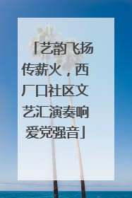 艺韵飞扬传薪火，西厂口社区文艺汇演奏响爱党强音