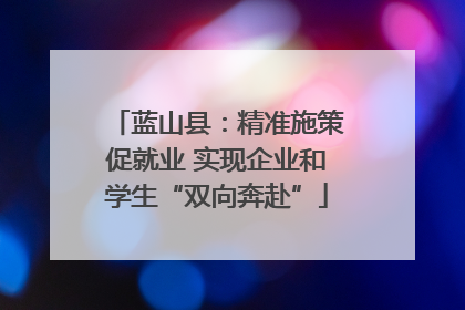 蓝山县：精准施策促就业 实现企业和学生“双向奔赴”