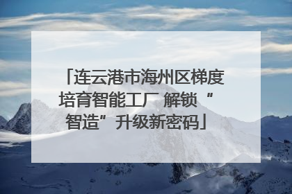 连云港市海州区梯度培育智能工厂 解锁“智造”升级新密码