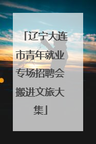 辽宁大连市青年就业专场招聘会搬进文旅大集