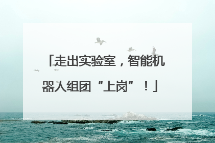 走出实验室，智能机器人组团“上岗”！