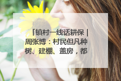 镇村一线话耕保｜周张博：村民但凡种树、建棚、盖房，都要向街道报批