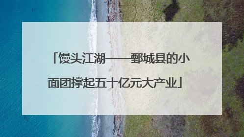 馒头江湖——鄄城县的小面团撑起五十亿元大产业