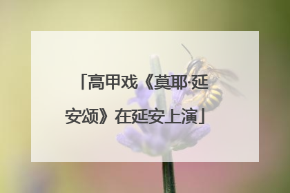 高甲戏《莫耶·延安颂》在延安上演