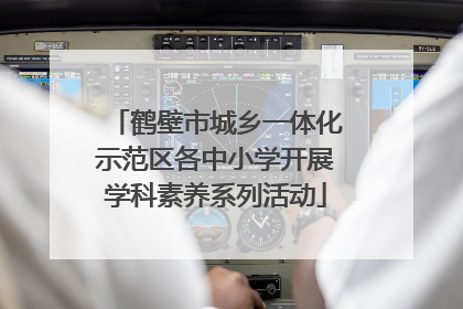 鹤壁市城乡一体化示范区各中小学开展学科素养系列活动