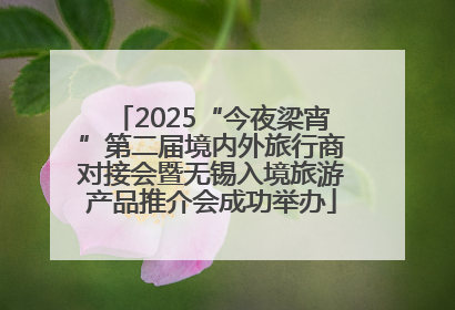 2025“今夜梁宵”第二届境内外旅行商对接会暨无锡入境旅游产品推介会成功举办