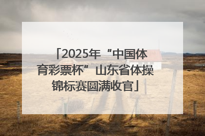 2025年“中国体育彩票杯”山东省体操锦标赛圆满收官