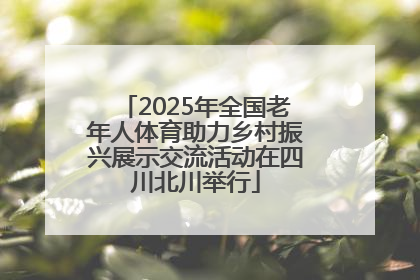 2025年全国老年人体育助力乡村振兴展示交流活动在四川北川举行