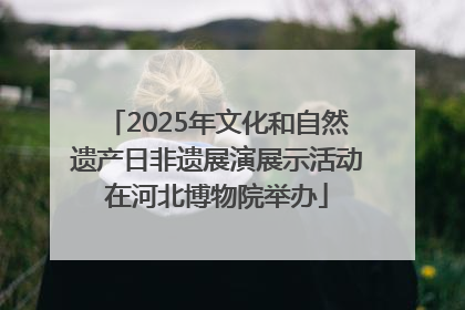 2025年文化和自然遗产日非遗展演展示活动在河北博物院举办