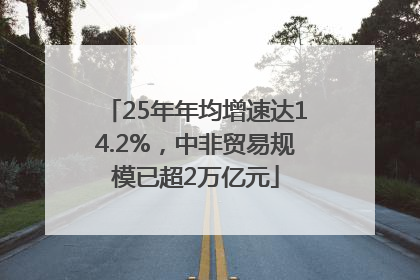 25年年均增速达14.2%，中非贸易规模已超2万亿元