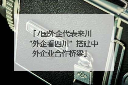 7国外企代表来川 “外企看四川”搭建中外企业合作桥梁